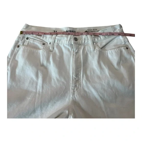 J.Crew High-rise Super Wide-leg Jeans in White Womens Size 31 and 32 NEW BX951 - Picture 5 of 15